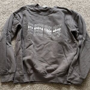 Gildan Dark Gray Crewneck Sweater